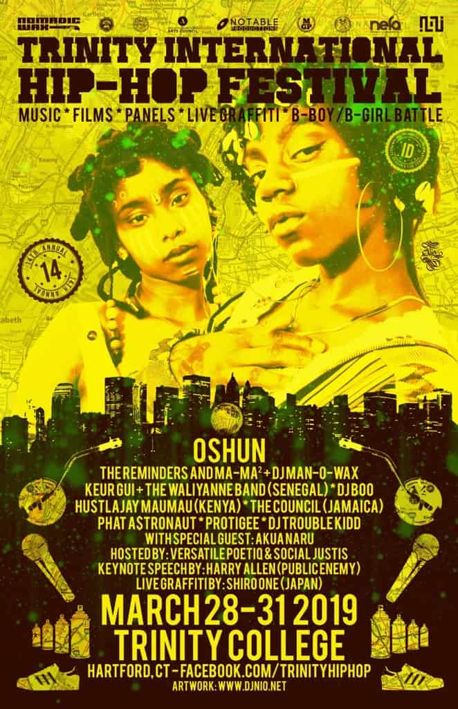 OSHUN to Headline Trinity International Hip Hop Festival Trinity College