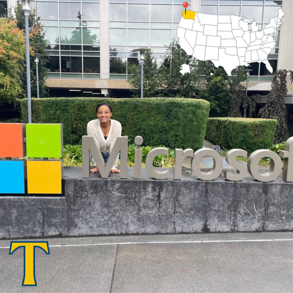 Summer interns 2024: Metasebia Habtegiorgis ’25 at Microsoft in Redmond, Washington.